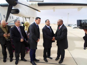 وصول الوفود المشاركة في الحوار الفرقاء الليبين إلى مدينة غدامس