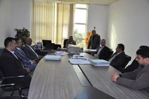 وزير العدل بحكومة طرابلس يزور محكمة ونيابة جنوب طرابلس الابتدائية