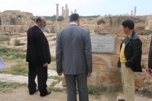 زيارة تفقدية لأعضاء المجلس البلدي صبراتة إلى المدينة الأثرية 4