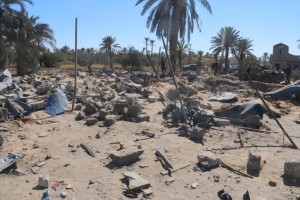 41 قتيلاً و أكثر من 6 جرحى  من جنسيات غير ليبية جراء قصف منزل بمنطقة القصر بصبراتة99