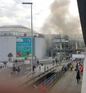 انفجار بمطار بروكسل