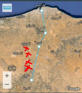 سرية الحماية بغريان تؤكد تأمينها طريق طرابلس غريان