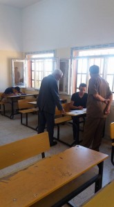 عميد بلدية جادو يتفقد سير امتحانات الشهادة الثانوية بالمدينة